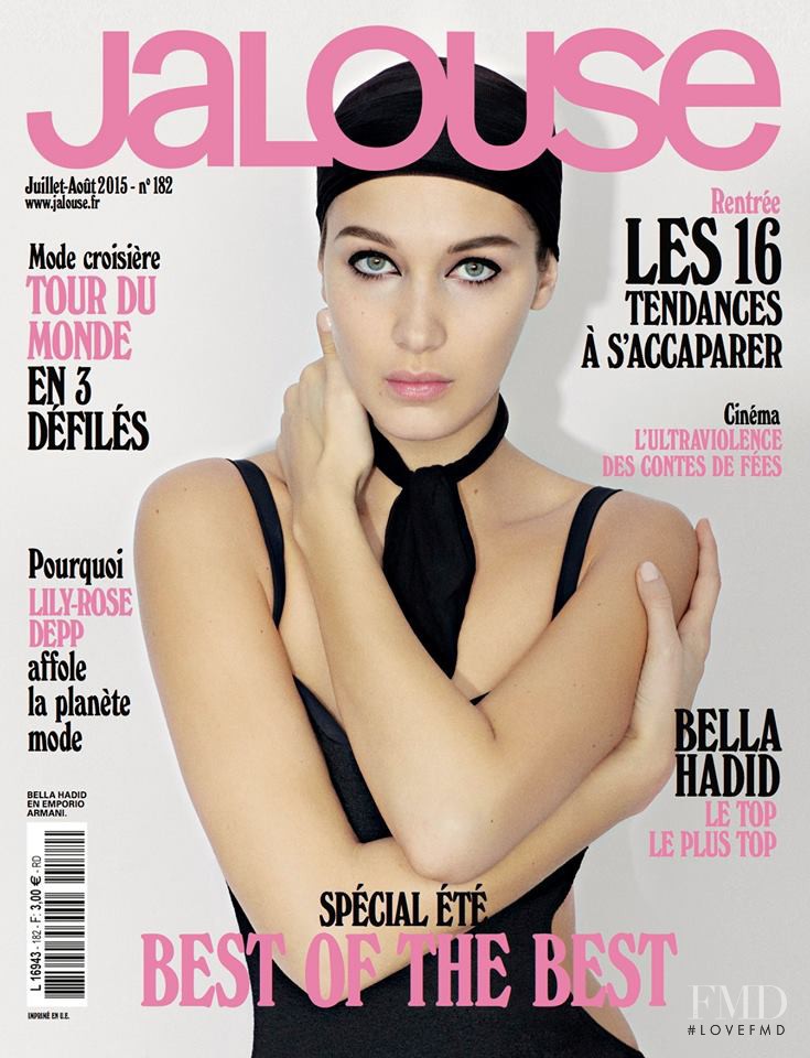 Bella Hadid featured on the Jalouse cover from July 2015