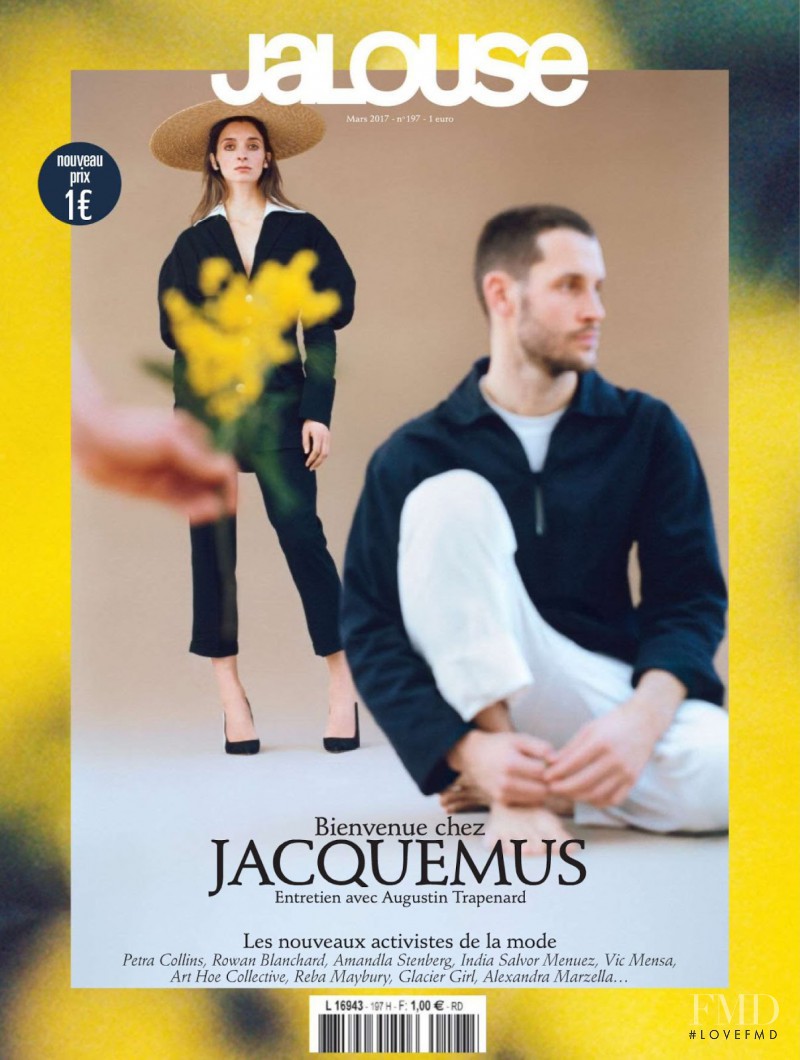 Rose Van Bosstraeten & Jacquemus featured on the Jalouse cover from March 2017