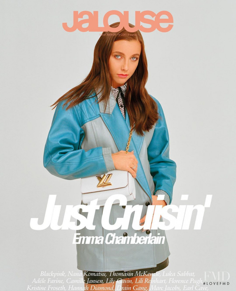 Emma Chamberlain featured on the Jalouse cover from December 2019