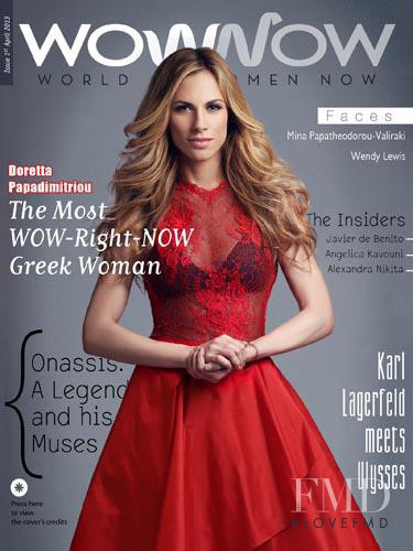 Doretta Papadimitriou featured on the Wow Now cover from April 2013