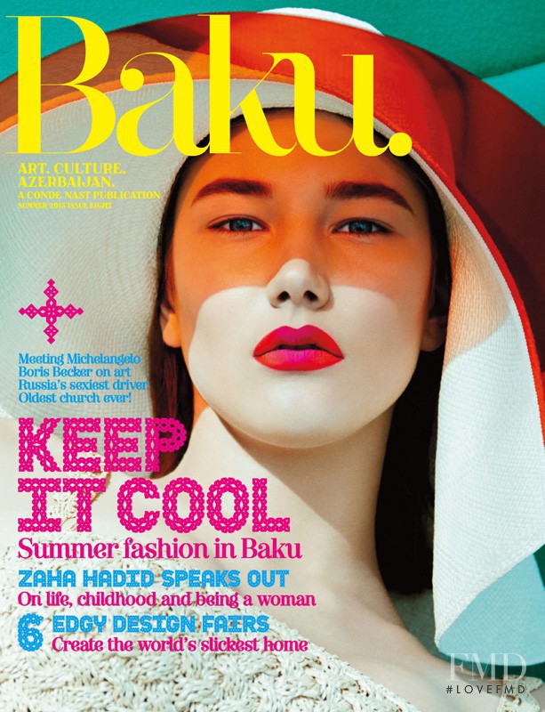 Weronika Dus featured on the Baku cover from June 2013