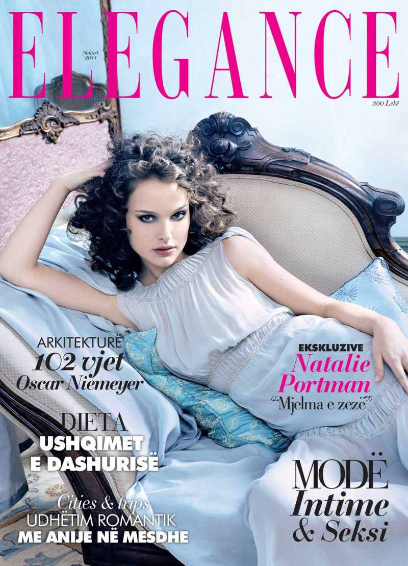 Natalie Portman featured on the Elegance Albania cover from February 2011