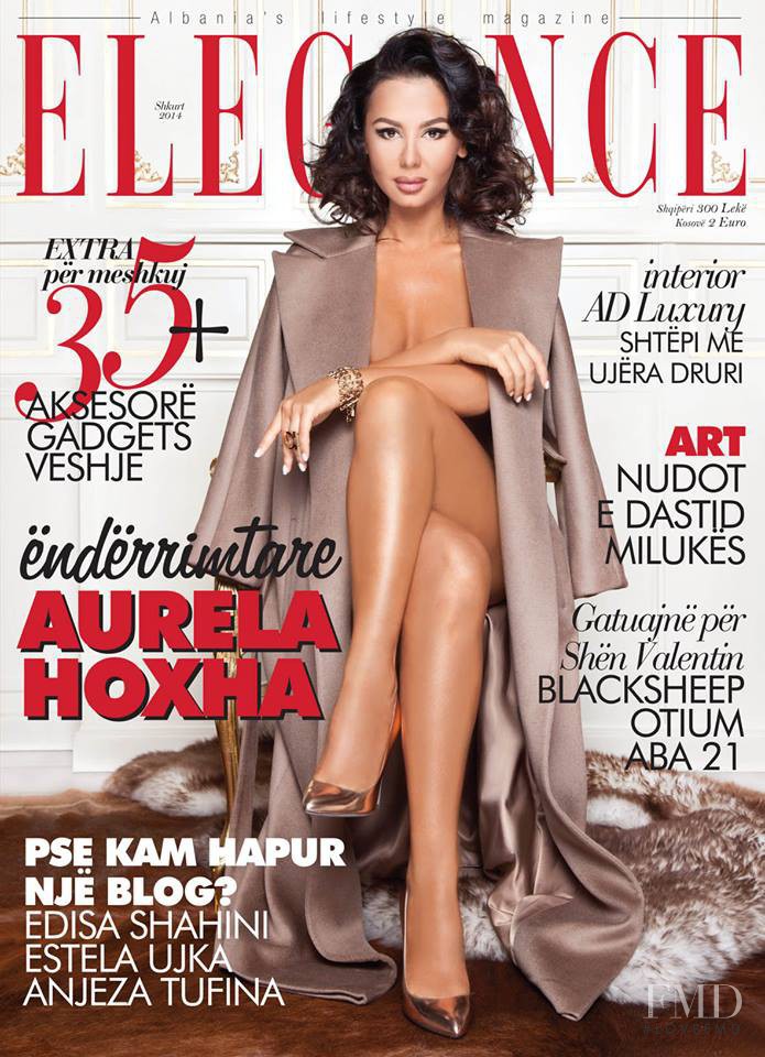  featured on the Elegance Albania cover from February 2014