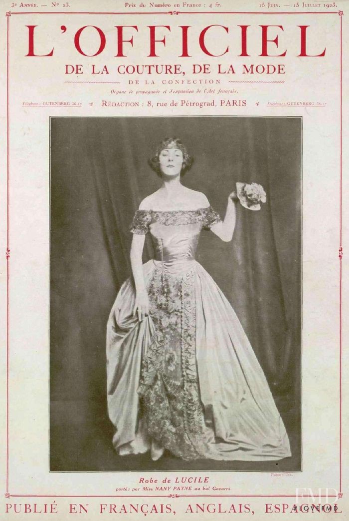  featured on the L\'Officiel France cover from June 1923