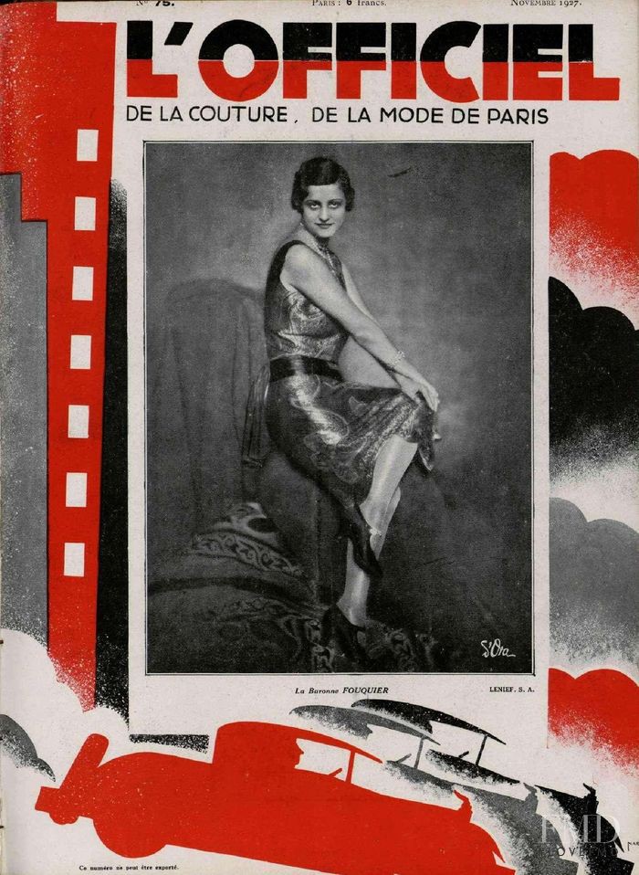  featured on the L\'Officiel France cover from November 1927