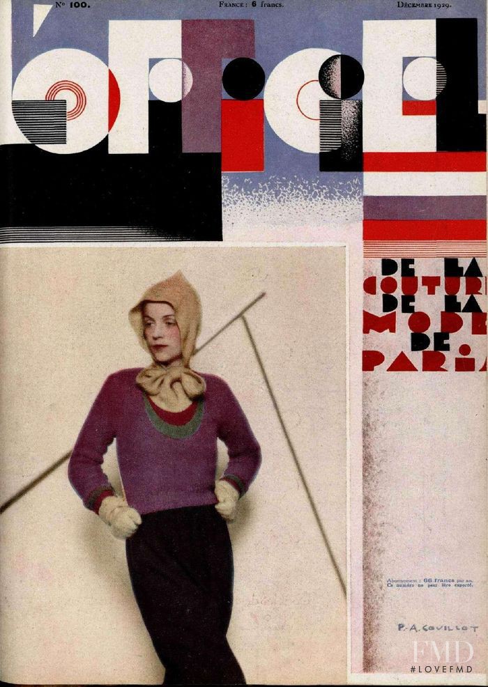  featured on the L\'Officiel France cover from December 1929