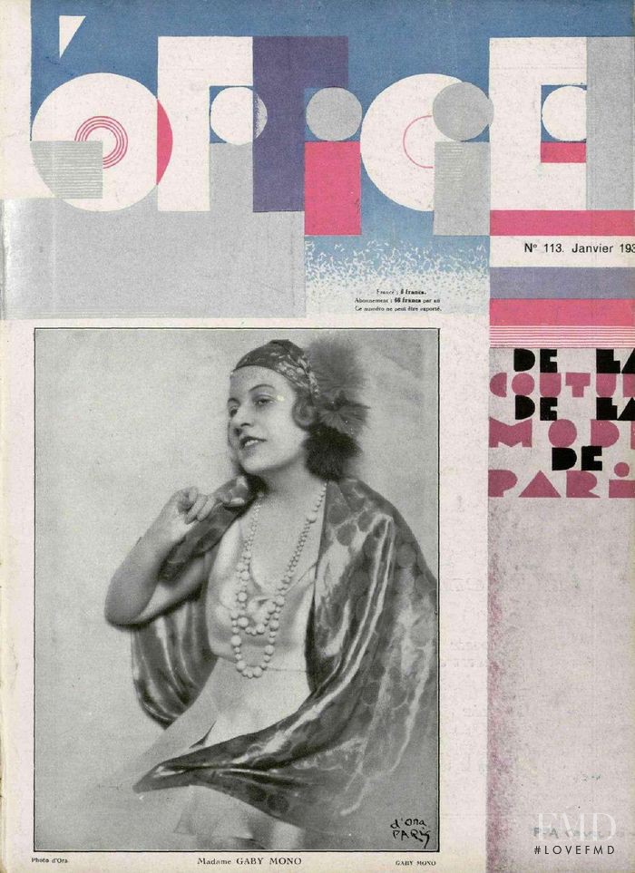  featured on the L\'Officiel France cover from January 1931