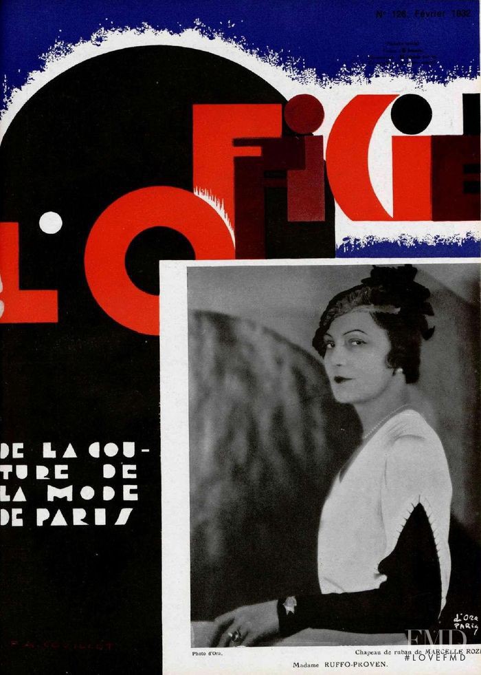  featured on the L\'Officiel France cover from February 1932