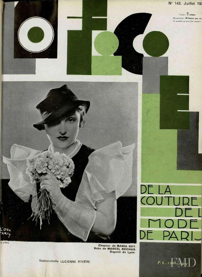  featured on the L\'Officiel France cover from July 1933