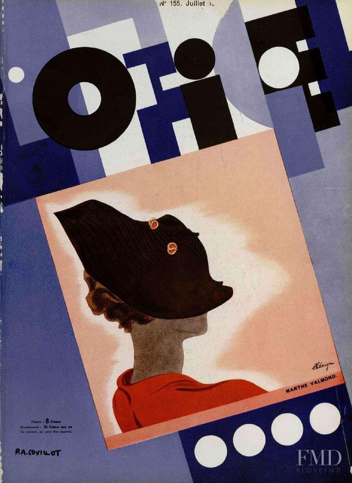  featured on the L\'Officiel France cover from July 1934