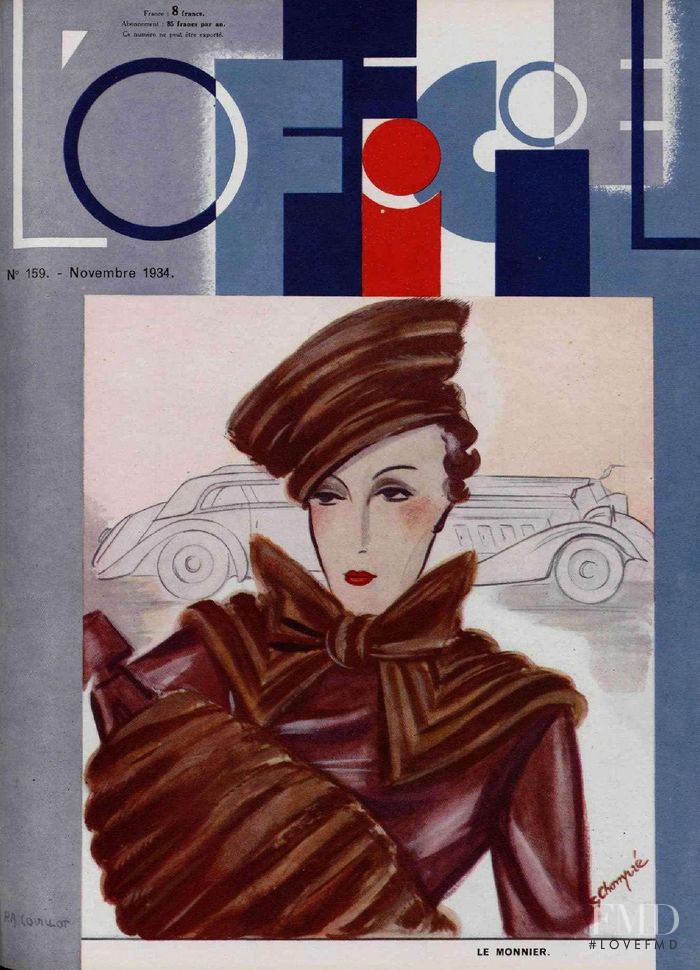  featured on the L\'Officiel France cover from November 1934