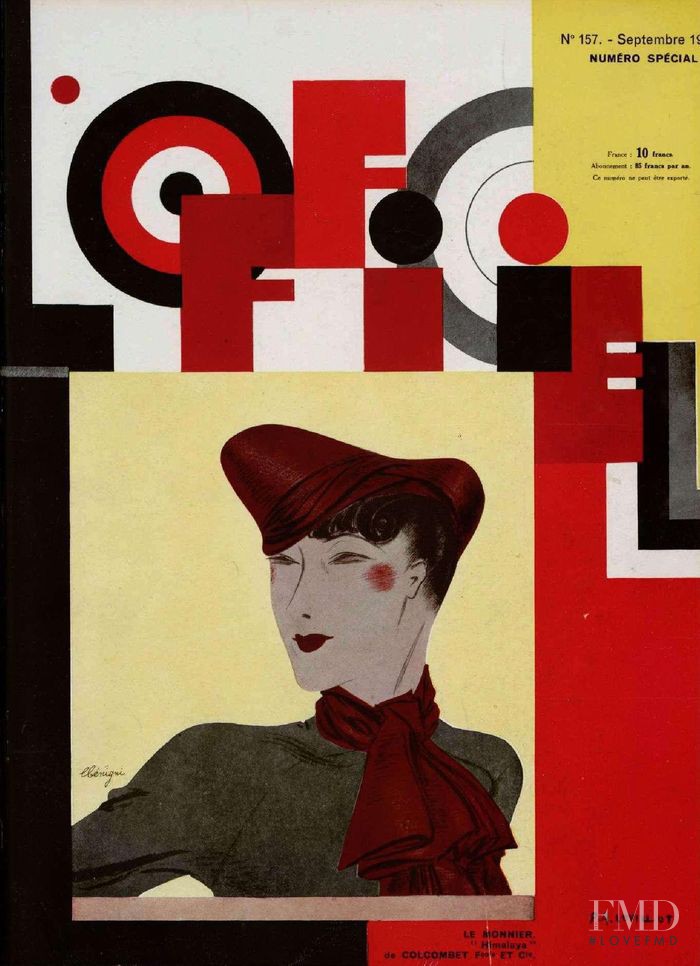  featured on the L\'Officiel France cover from September 1934