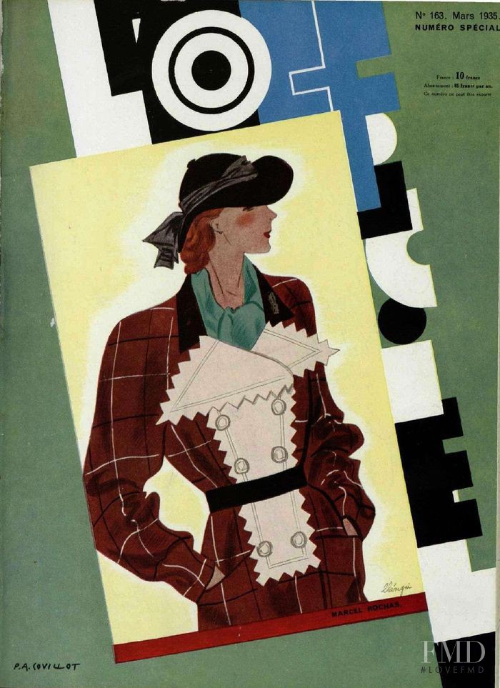  featured on the L\'Officiel France cover from March 1935