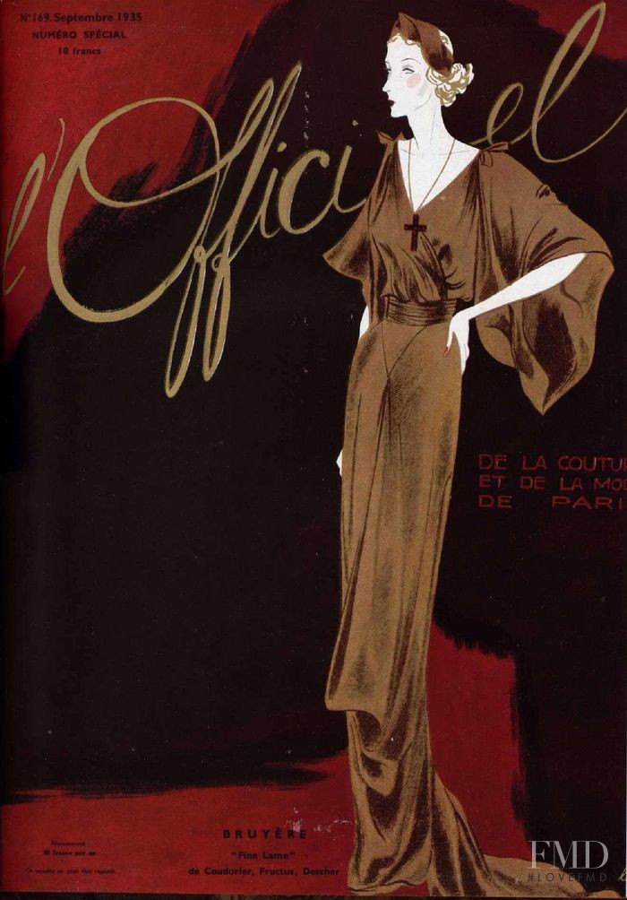  featured on the L\'Officiel France cover from September 1935