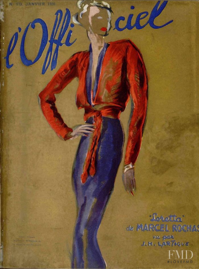  featured on the L\'Officiel France cover from January 1936