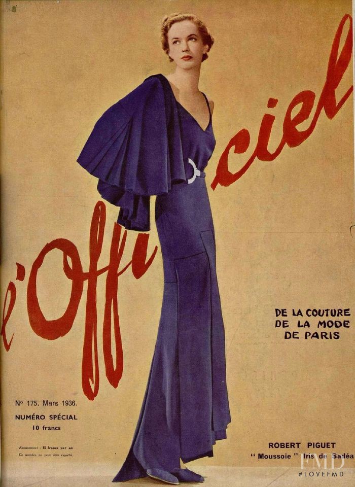  featured on the L\'Officiel France cover from March 1936