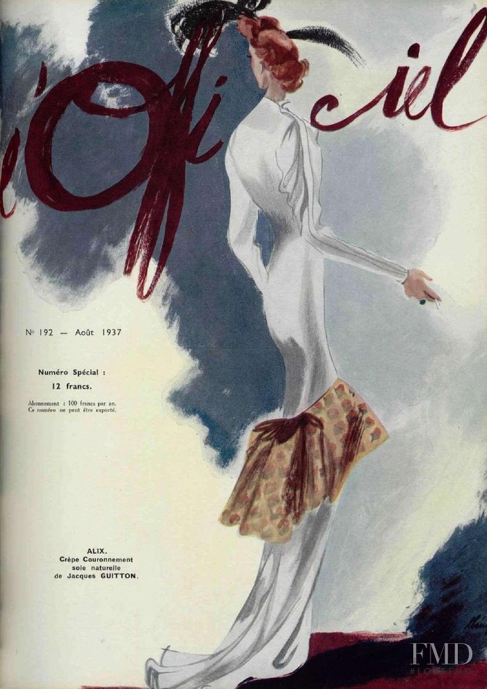  featured on the L\'Officiel France cover from August 1937