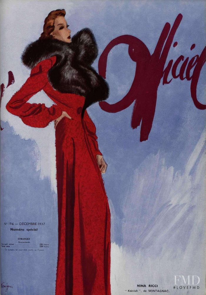  featured on the L\'Officiel France cover from December 1937
