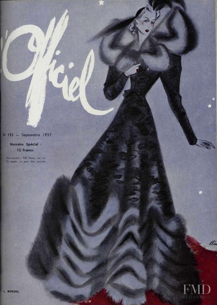  featured on the L\'Officiel France cover from September 1937