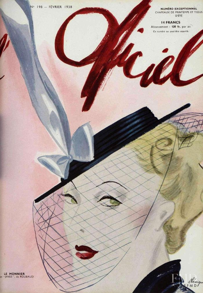  featured on the L\'Officiel France cover from February 1938