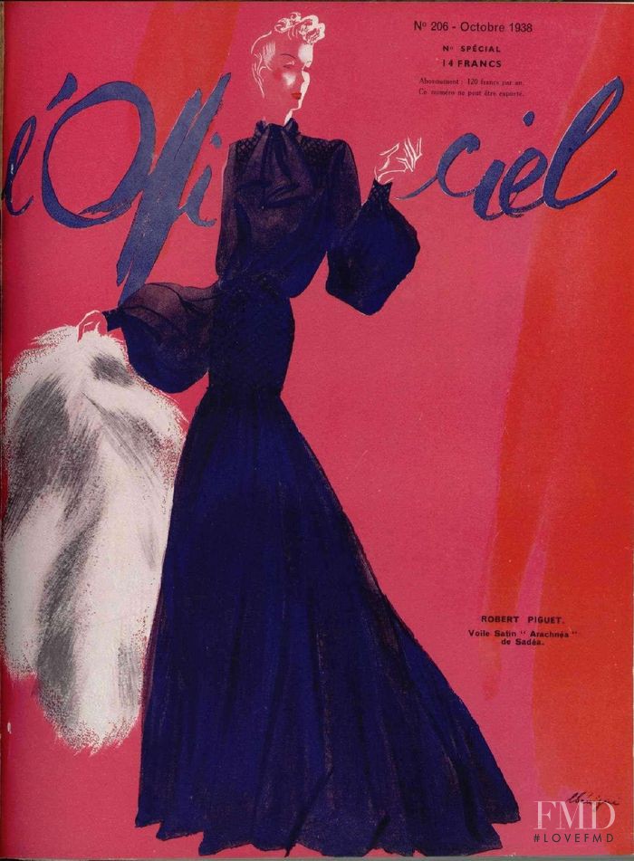  featured on the L\'Officiel France cover from October 1938