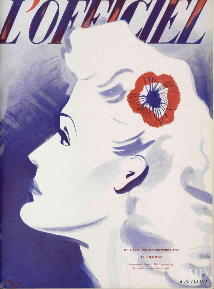  featured on the L\'Officiel France cover from October 1939