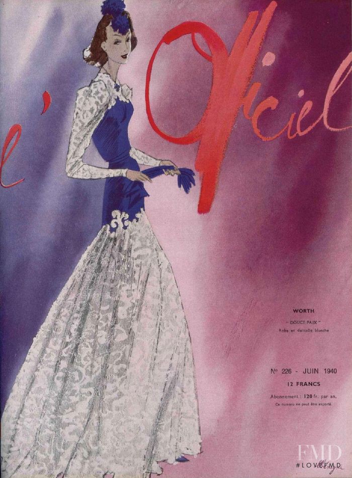  featured on the L\'Officiel France cover from June 1940