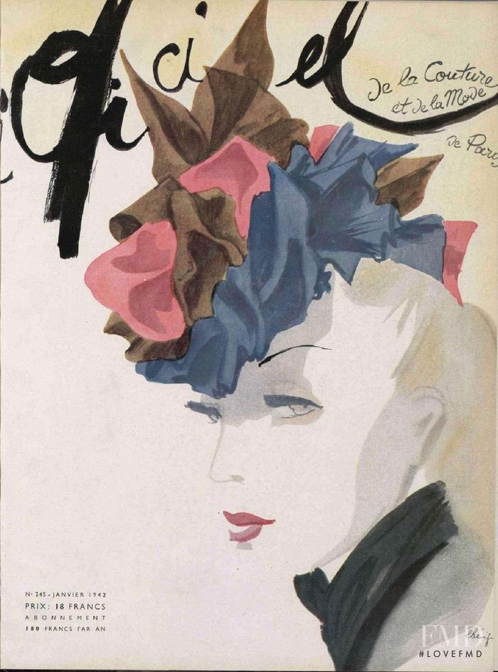  featured on the L\'Officiel France cover from January 1942