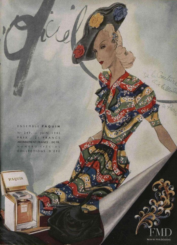  featured on the L\'Officiel France cover from June 1942