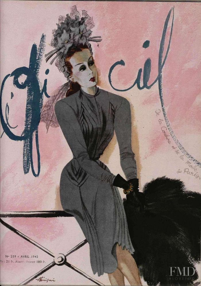  featured on the L\'Officiel France cover from April 1943