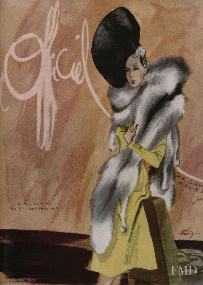  featured on the L\'Officiel France cover from August 1943