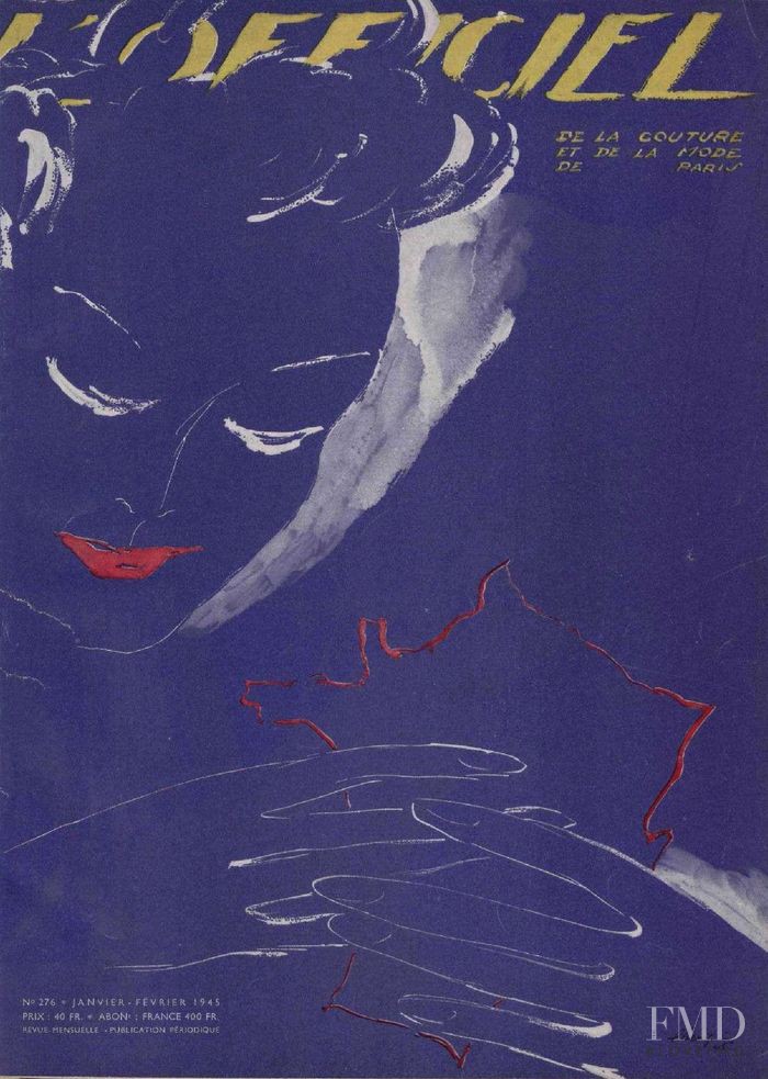  featured on the L\'Officiel France cover from January 1945