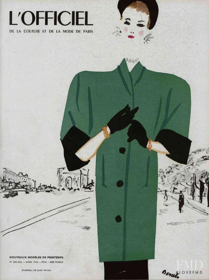  featured on the L\'Officiel France cover from April 1946
