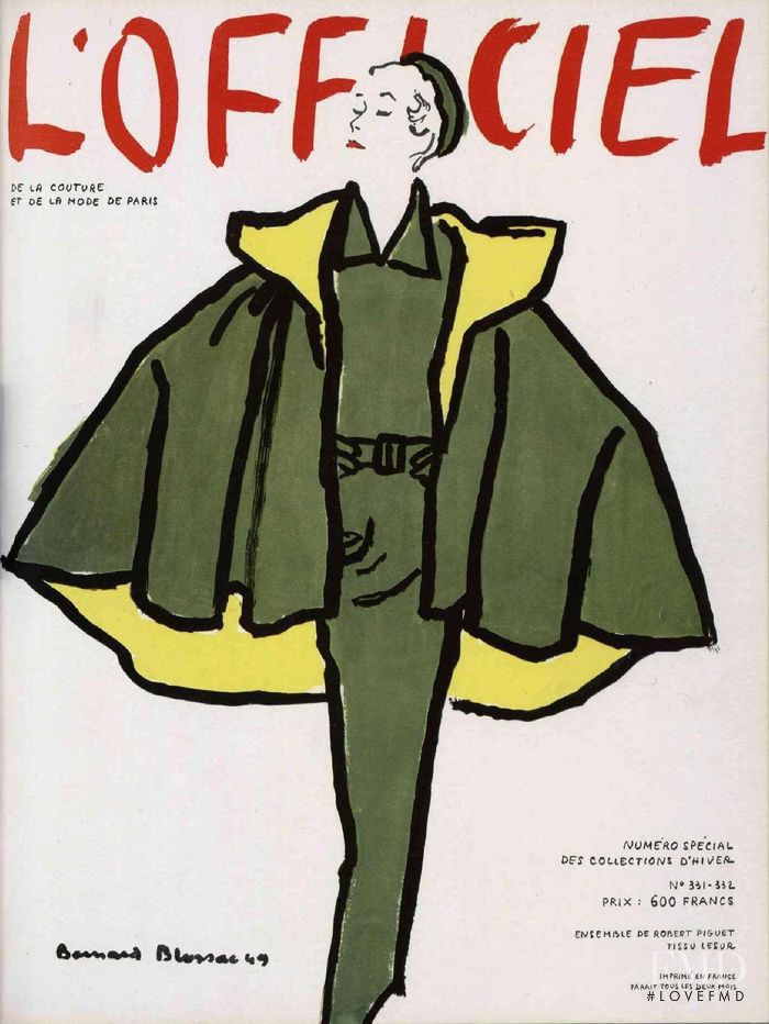  featured on the L\'Officiel France cover from September 1949