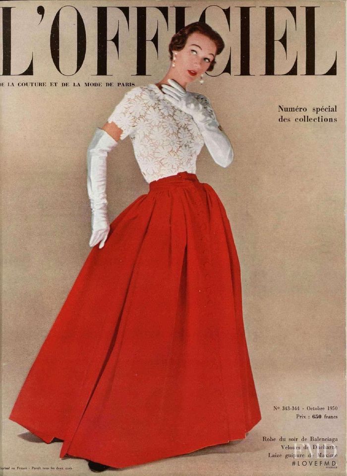  featured on the L\'Officiel France cover from October 1950