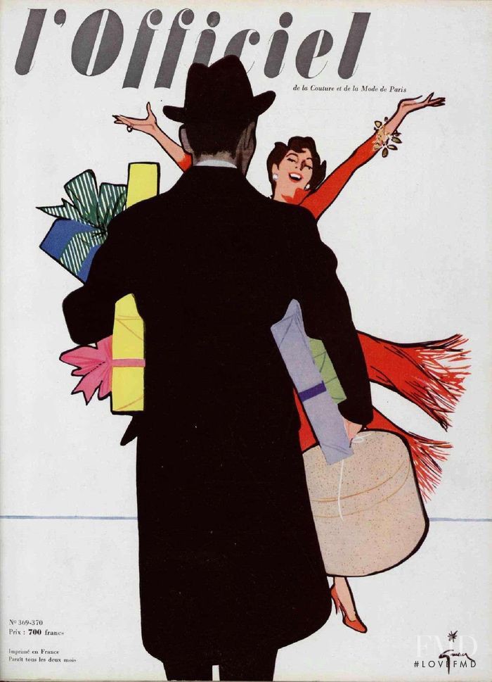  featured on the L\'Officiel France cover from December 1952