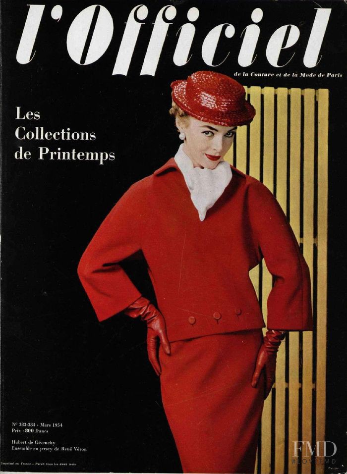 featured on the L\'Officiel France cover from March 1954