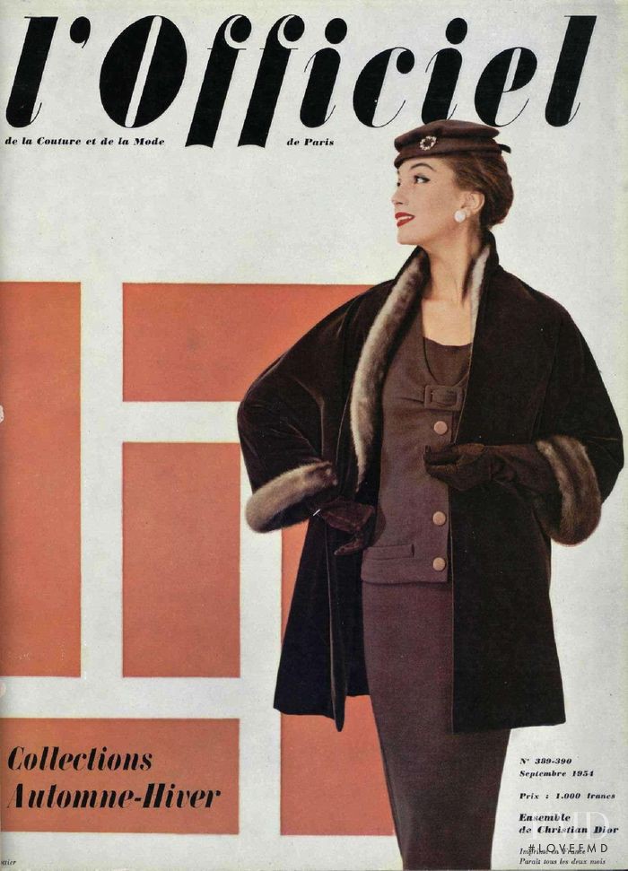  featured on the L\'Officiel France cover from September 1954