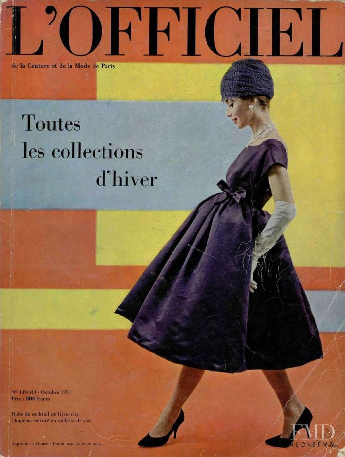  featured on the L\'Officiel France cover from October 1958
