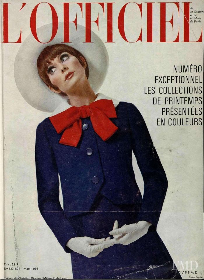  featured on the L\'Officiel France cover from March 1966