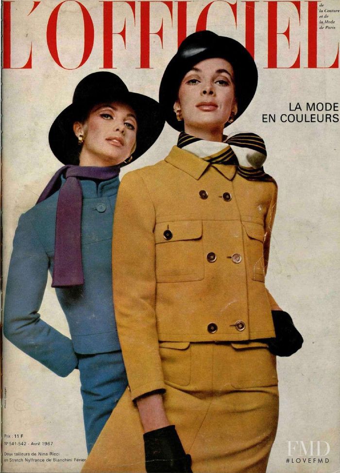  featured on the L\'Officiel France cover from April 1967