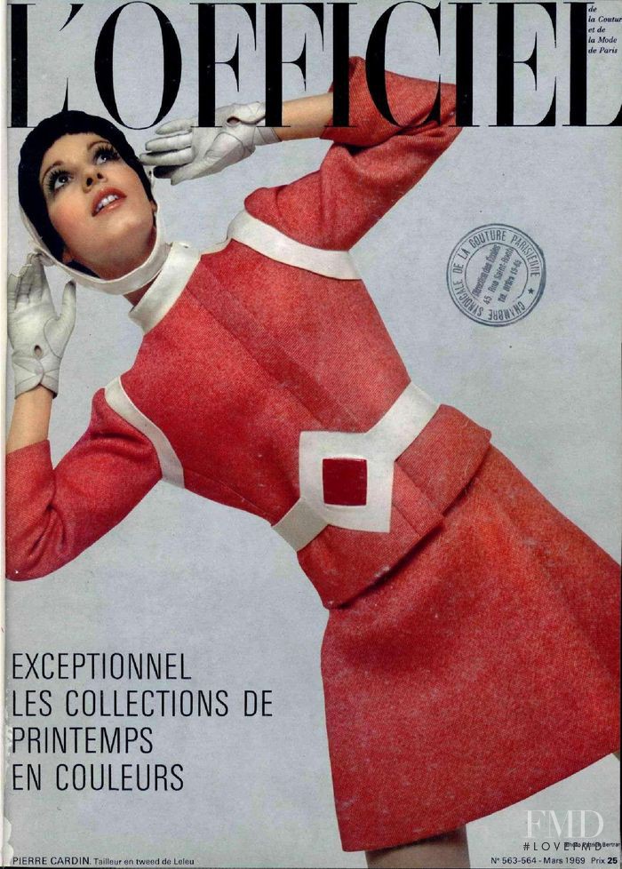  featured on the L\'Officiel France cover from March 1969