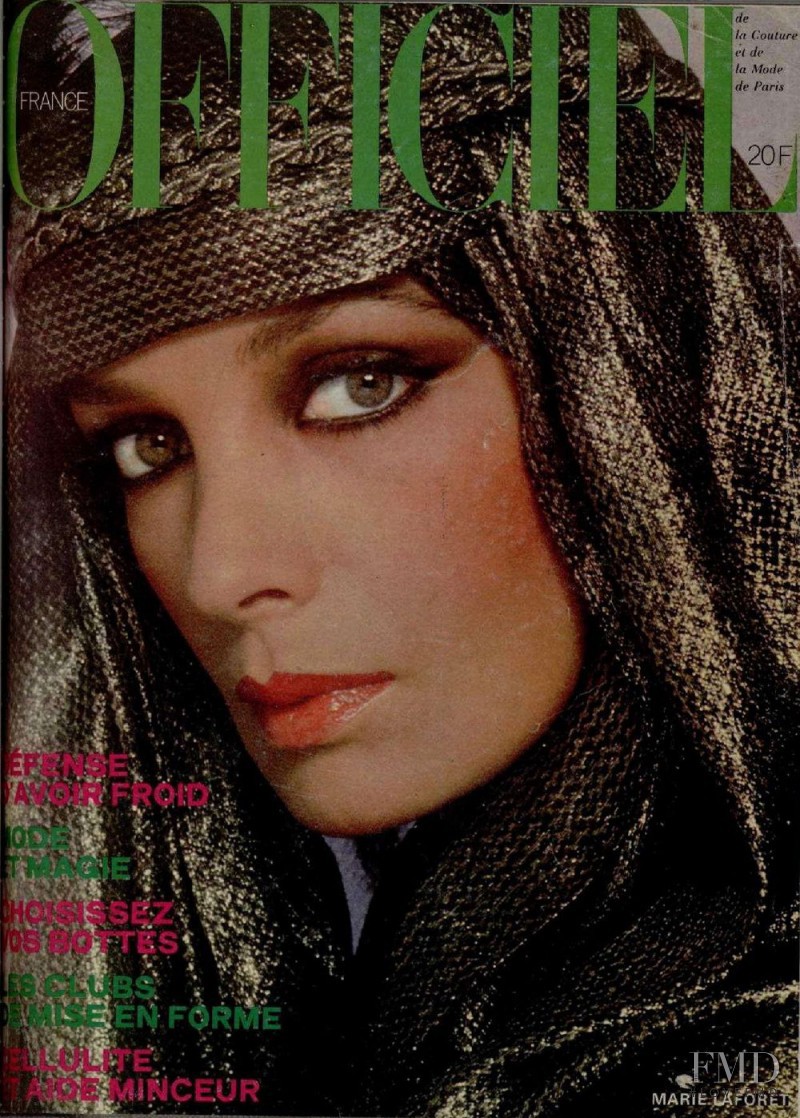 Marie Laforet featured on the L\'Officiel France cover from October 1977