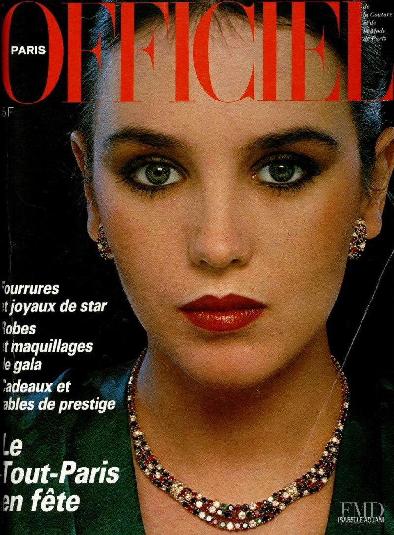 Isabelle Adjani featured on the L\'Officiel France cover from December 1979