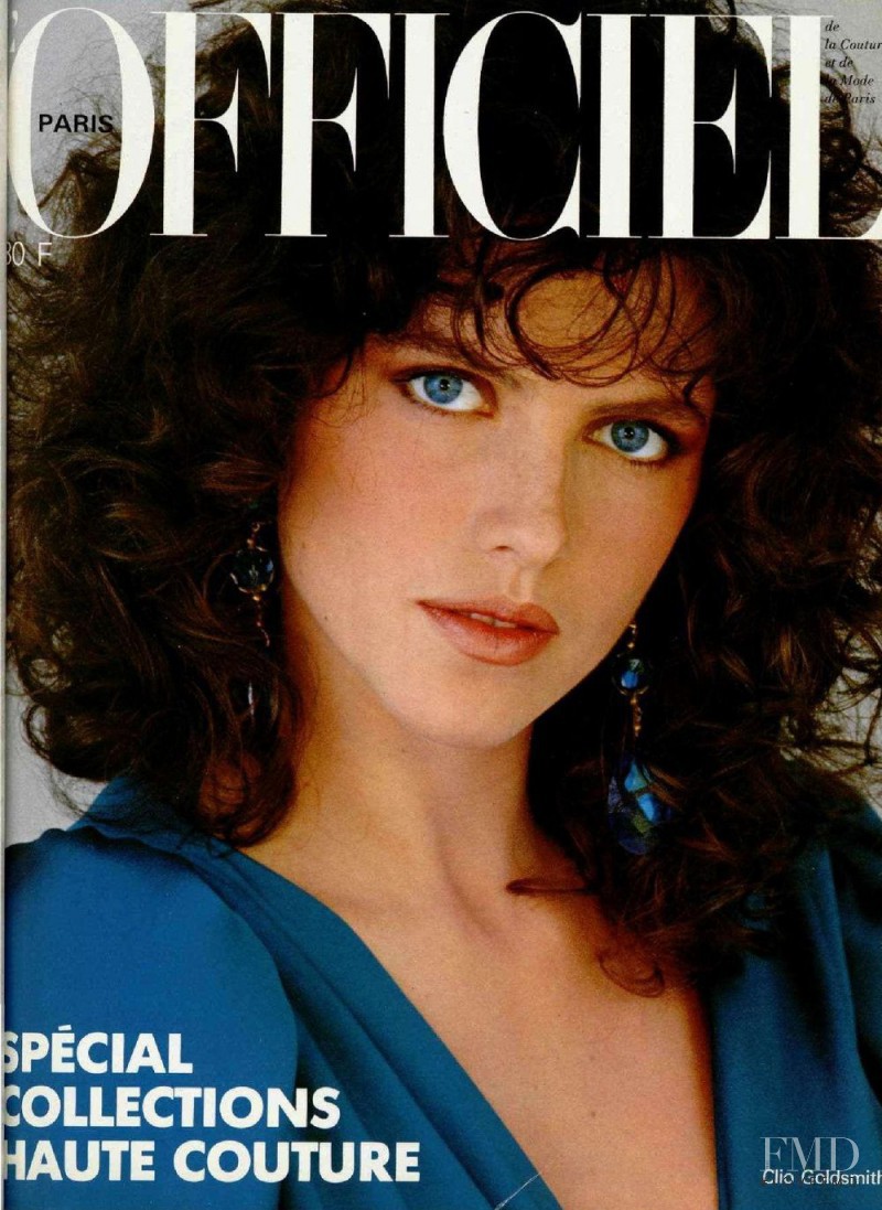 Clio Goldsmith featured on the L\'Officiel France cover from March 1982