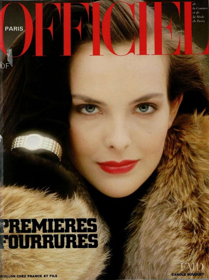 Carole Bouquet featured on the L\'Officiel France cover from October 1983