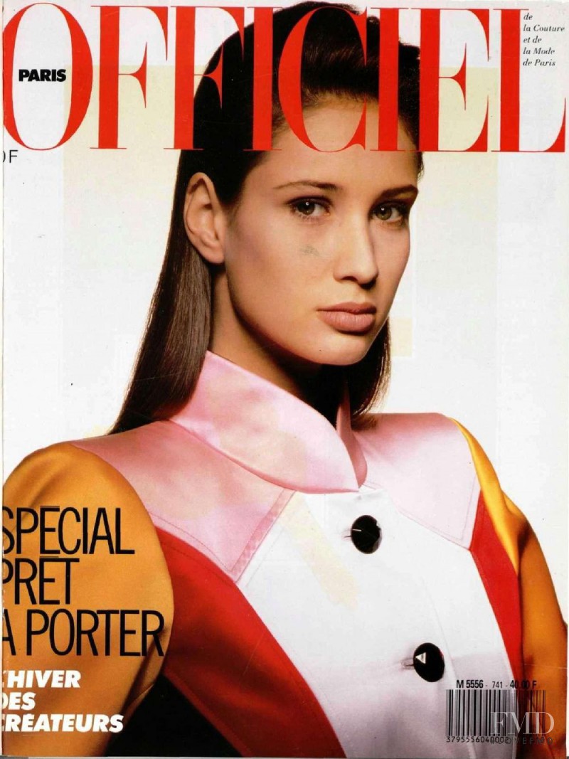 Alexandra Aubin featured on the L\'Officiel France cover from June 1988