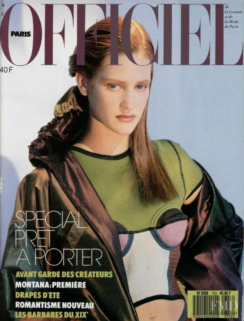  featured on the L\'Officiel France cover from February 1990