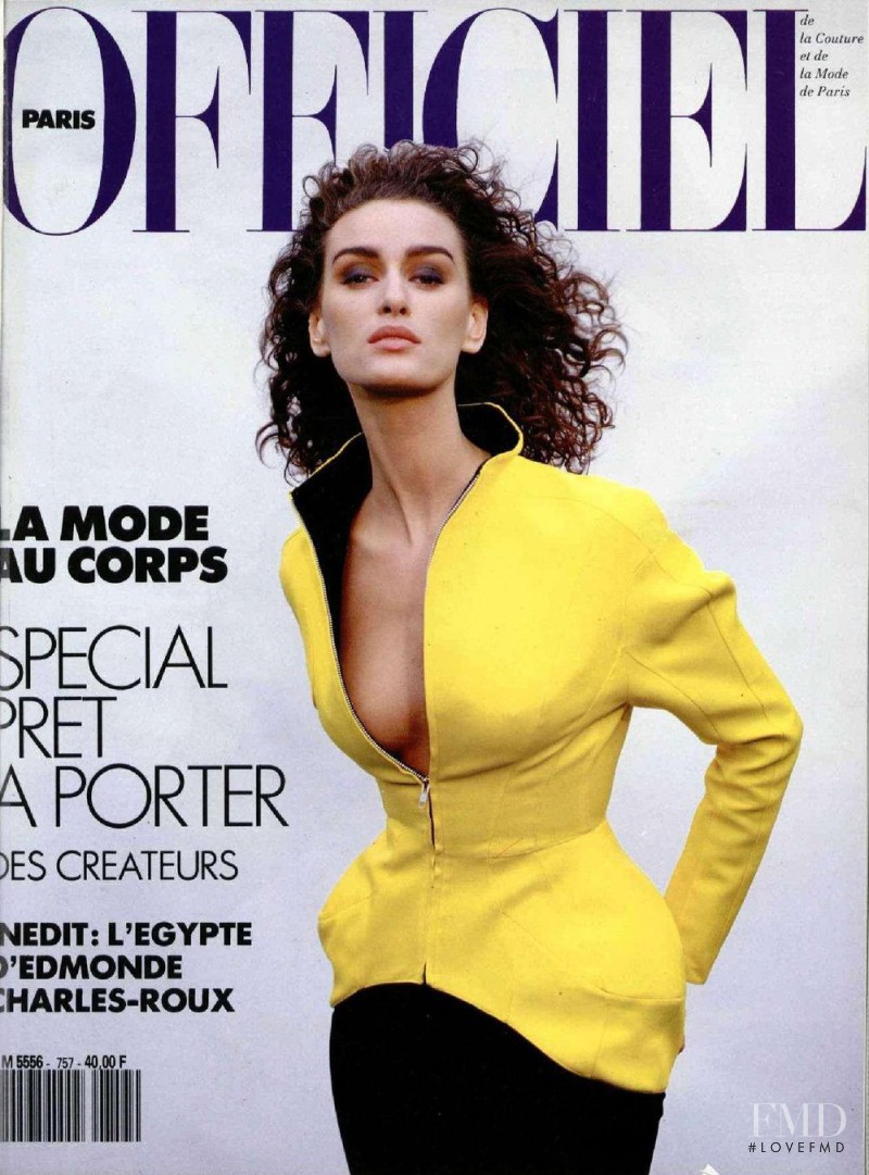  featured on the L\'Officiel France cover from June 1990