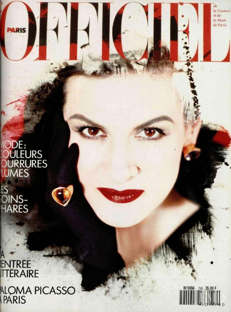  featured on the L\'Officiel France cover from September 1990